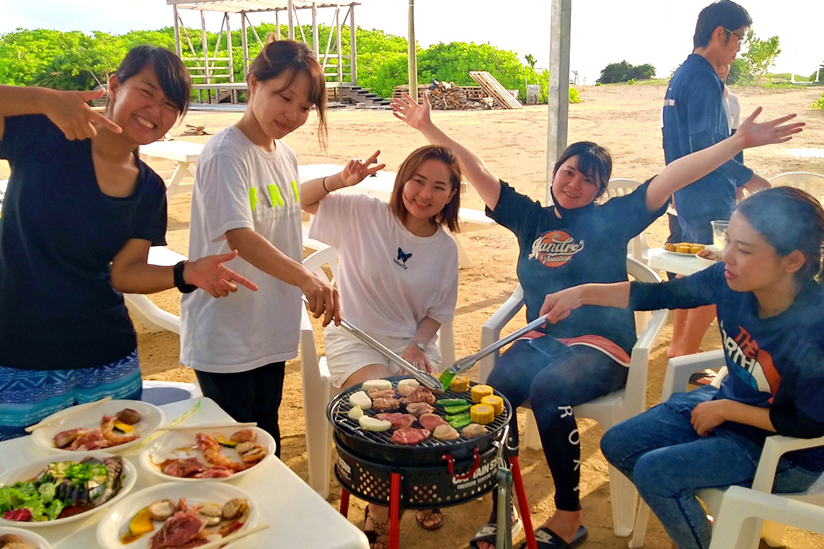 無人島といえば、お楽しみBBQ！