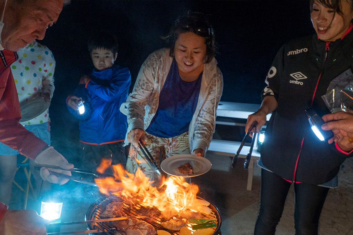 無人島といえば、お楽しみBBQ！