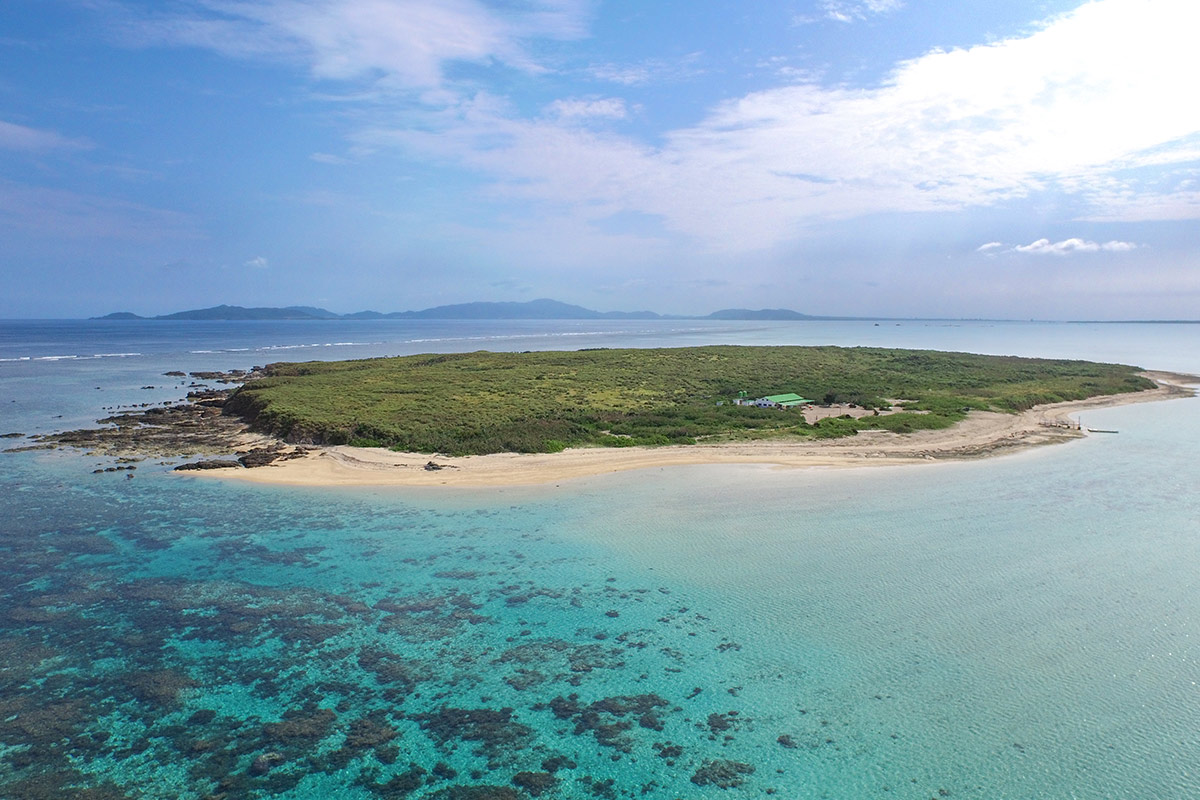 無人島へ到着！